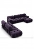 Mario Bellini Modular Sofa Replica Pink velvet 2-seater